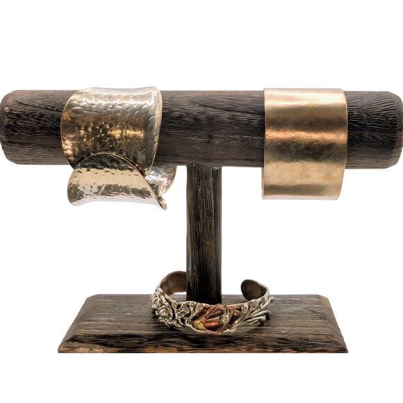 Lot of Three Mixed Metal Cuff Bracelets - Picture 14 of 14